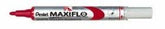 Rotulador Maxiflo Para Pizarra Blanca De Punta Media Rojo | Pentel | Pack 12 Unidades